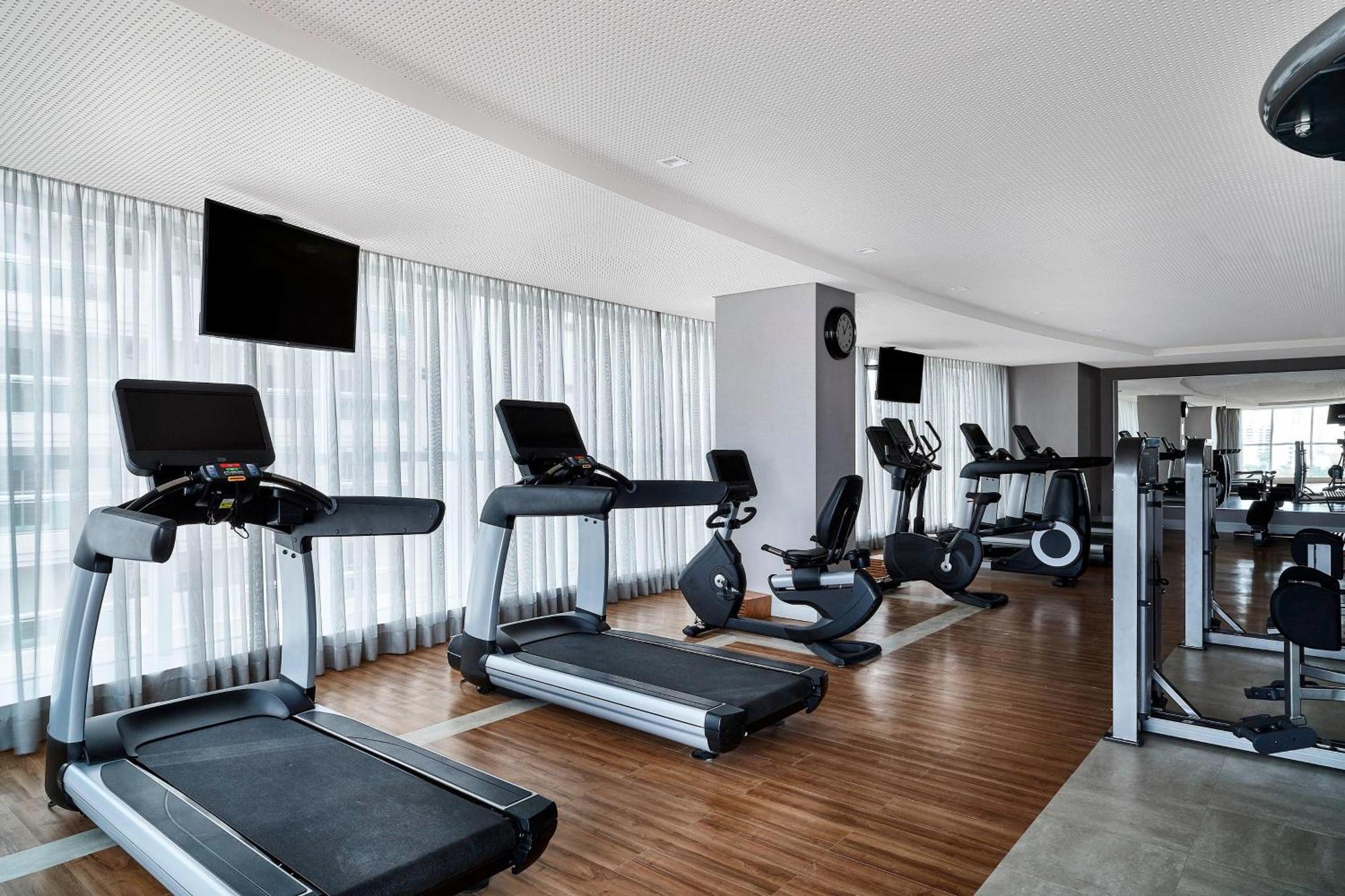 Sheraton Santos Hotel Exterior foto The gym at the hotel